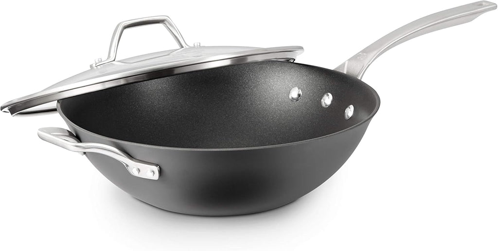 Hard-Anodized Nonstick 12-Inch Fry Pan with Cover Z790