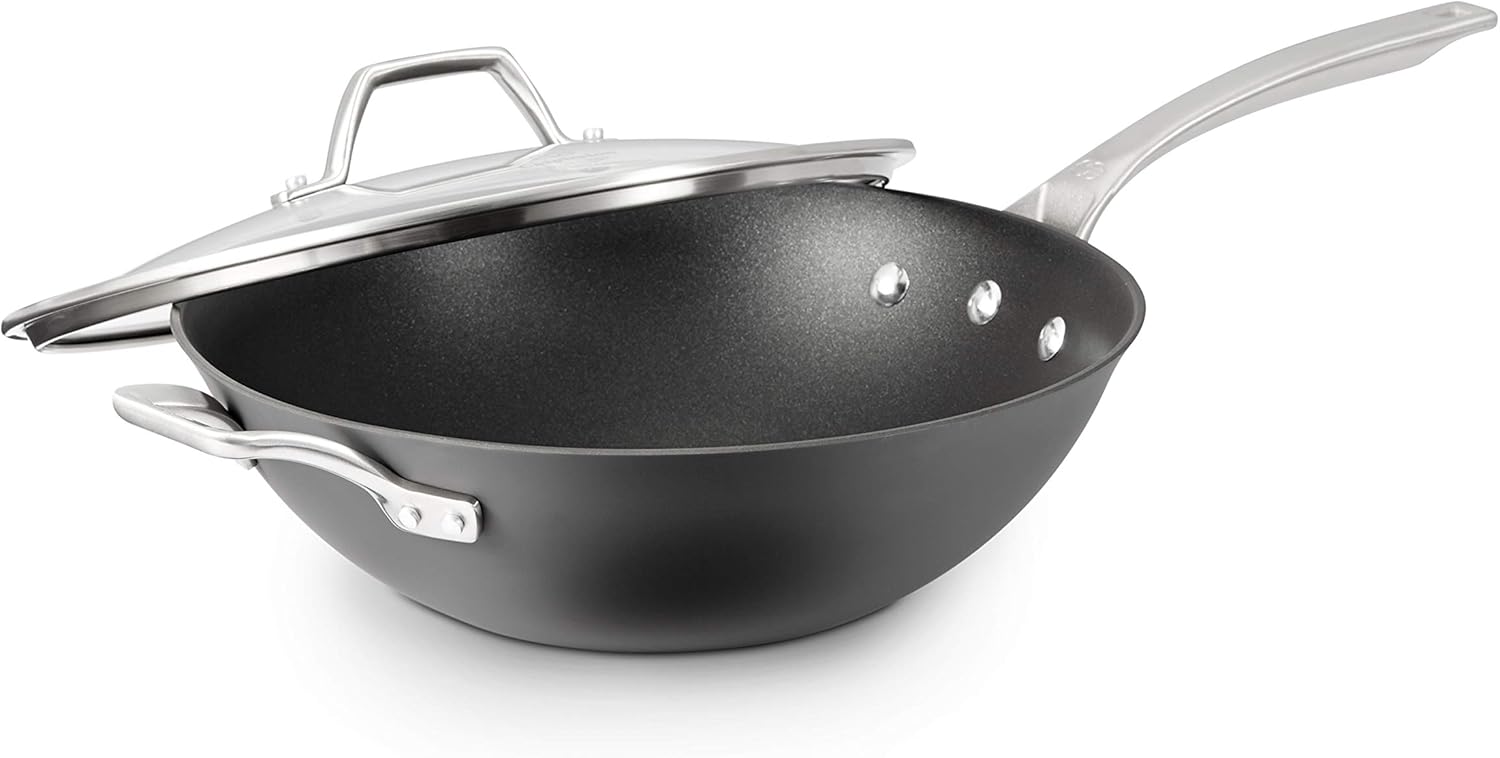 Hard-Anodized Nonstick 12-Inch Fry Pan with Cover Z790