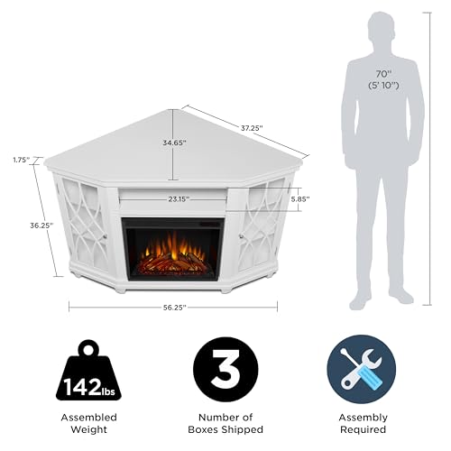 56" Corner Electric Fireplace TV Stand U186217