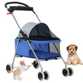 4 Wheels Folding Waterproof Portable Pet Stroller R751