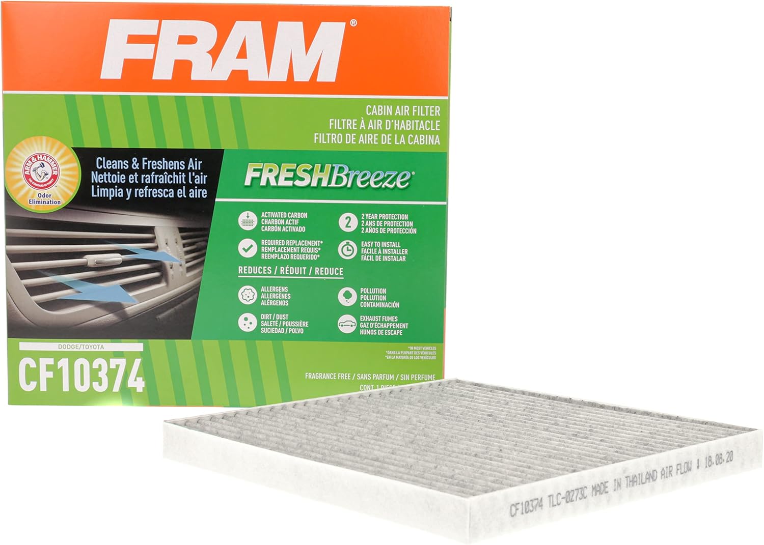 Cabin Air Filter and Engine Air Filter for Toyota N273325