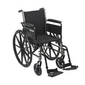 Light Weight Wheelchair with Flip Back Removable Arms, Swing Away Footrests, 20'' Seat F195545