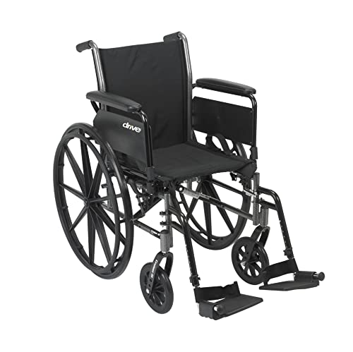 Light Weight Wheelchair with Flip Back Removable Arms, Swing Away Footrests, 20'' Seat F195545