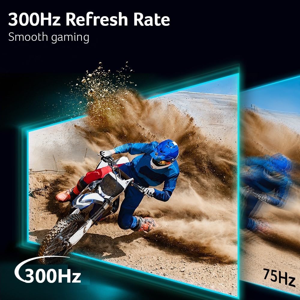27" WQHD 2560x1440 IPS Gaming Monitor, 300Hz, 0.5ms, DisplayHDR 400 J819