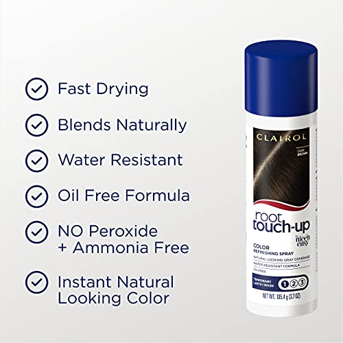 Dark Brown Temporary Hair Color Spray, 2 Count E538