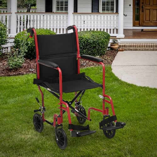 16 inch Wide Seat Foldable Lightweight Wheelchair L824067