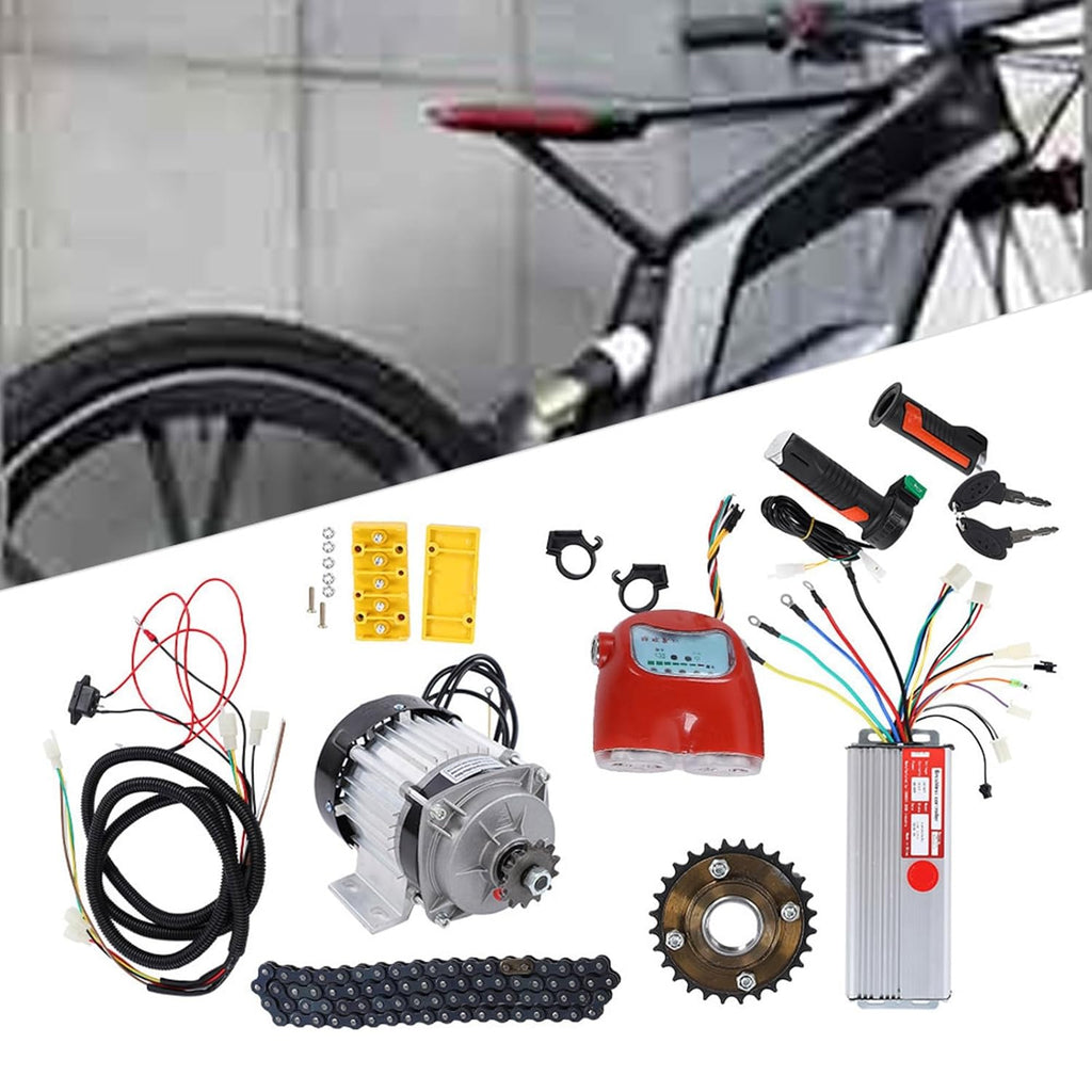 48V 800W DC Brushless Motor Kit, Aluminum Alloy Electric Bike Tricycle Scooter Conversion Kit E9132