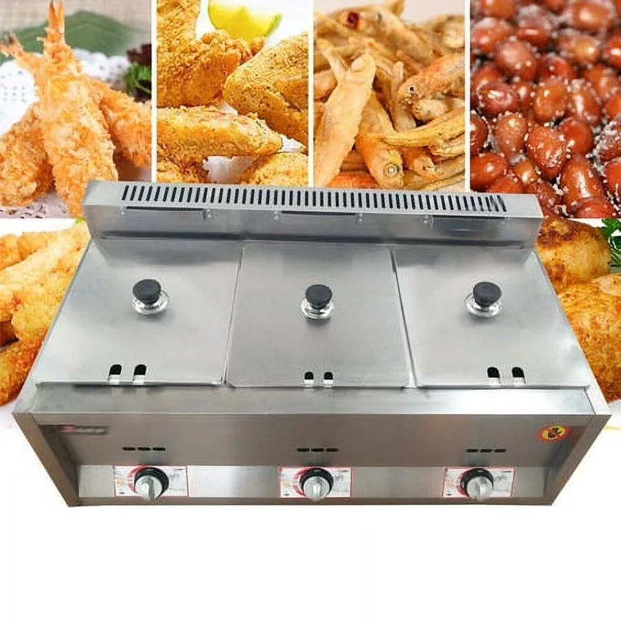 Commercial Propane Deep Fryer Countertop 18L Gas Fryer E863164