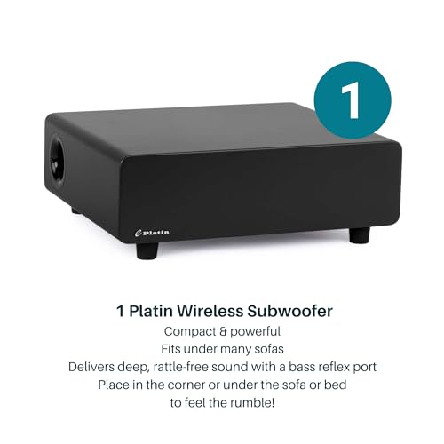 5.1 Surround Sound Speaker System with WiSA SoundSend Transmitter W88805