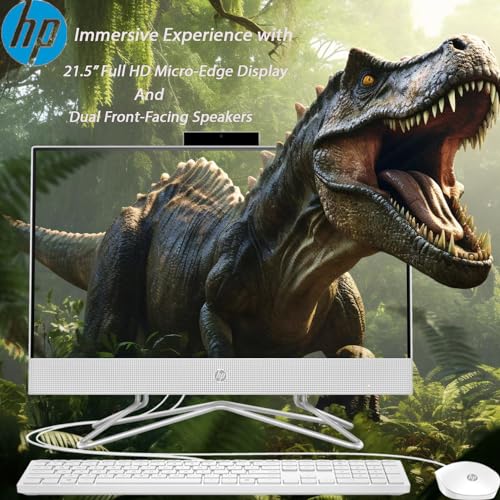 21.5" FHD Display All-in-One Desktop Computer with 32GB RAM 1TB Storage Wired Keyboard Mouse Webcam RJ-45 Intel Dual-Core Processor Windows 11 Pro W164
