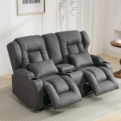 Beige RV Loveseat Recliner Sofa O79851