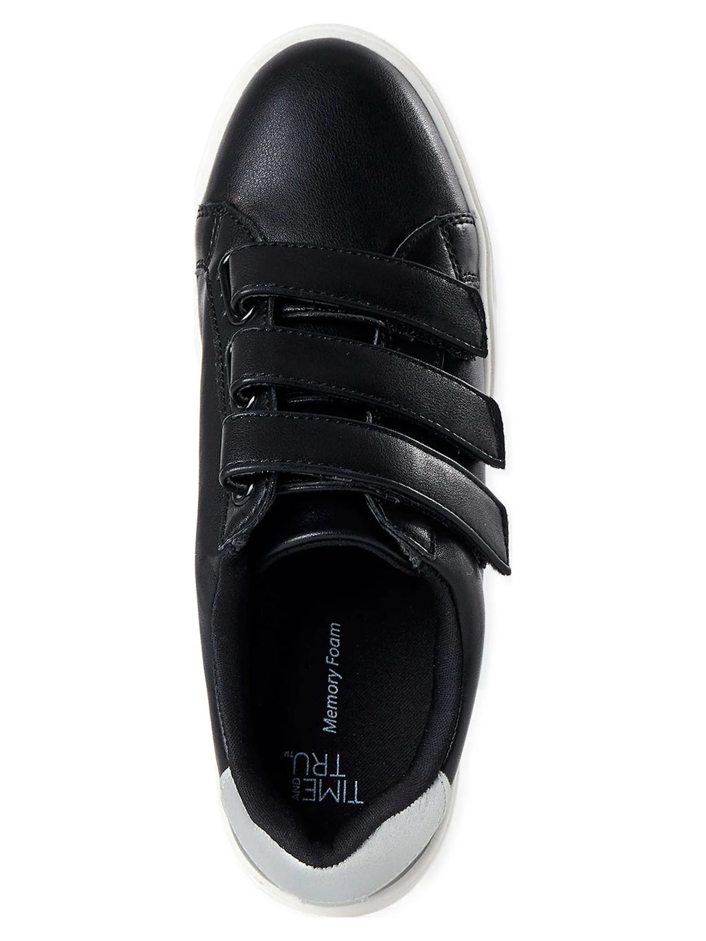 Women's Three Strap Velcro Fashion Sneaker E70575