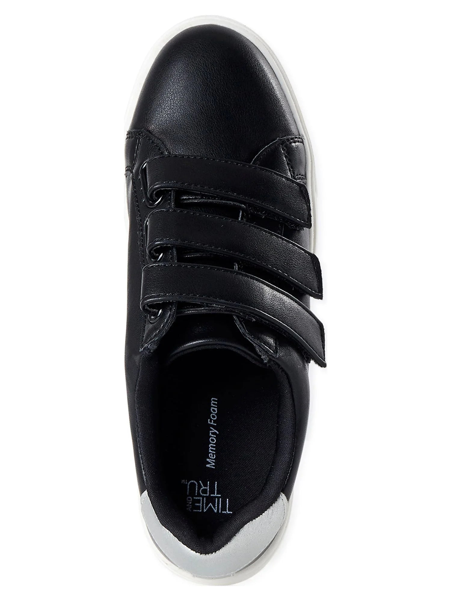 Women's Three Strap Velcro Fashion Sneaker E70575