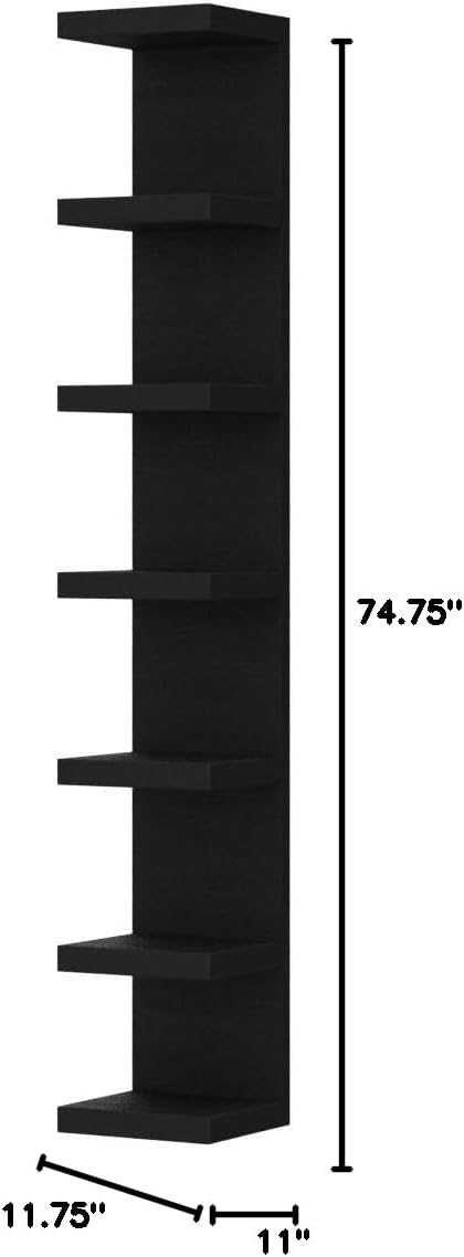 Black/Brown Shelving Unit T54661