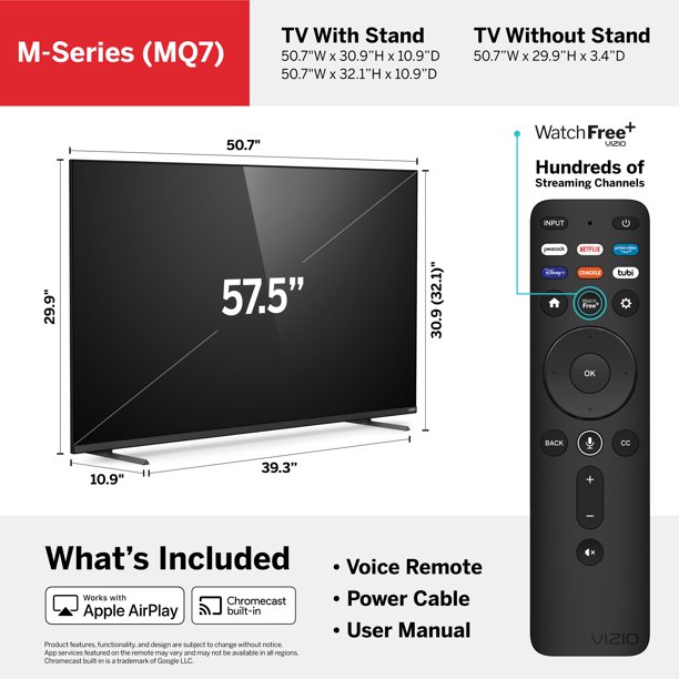 58 Class 4K UHD LED Smart TV P392