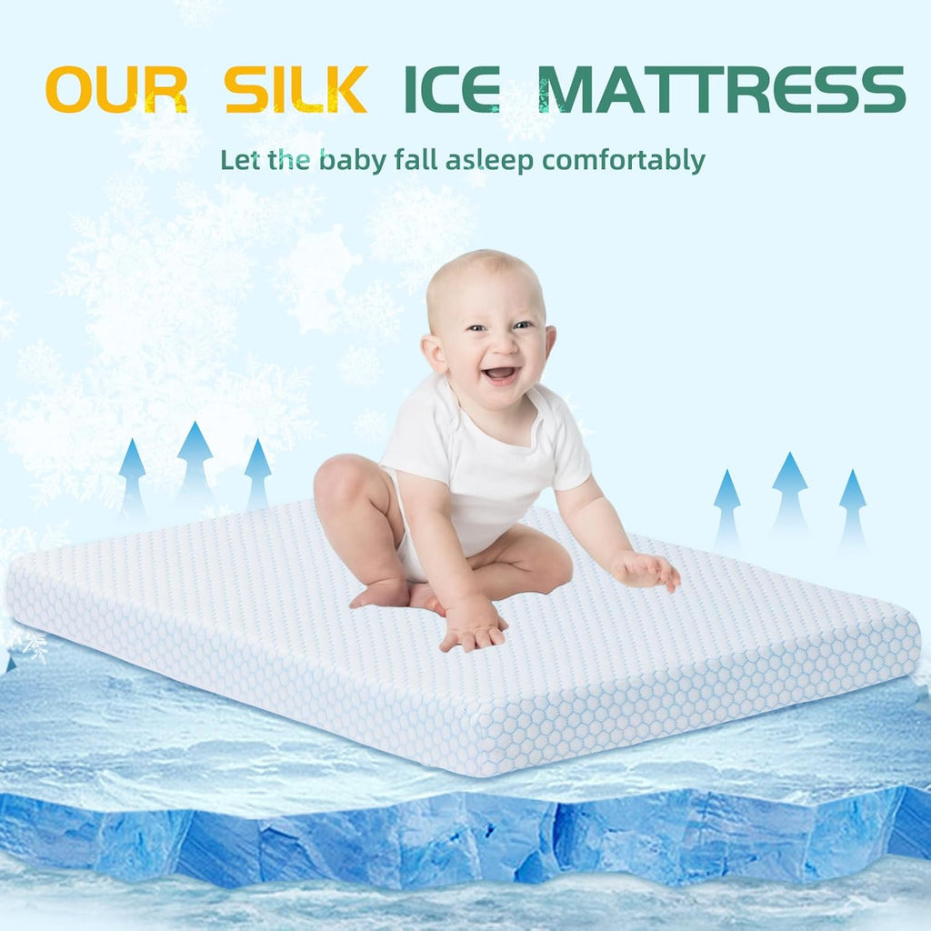 38"x26" Memory Foam Pack N Play Mattress Pad with Washable Removable Cover A83899