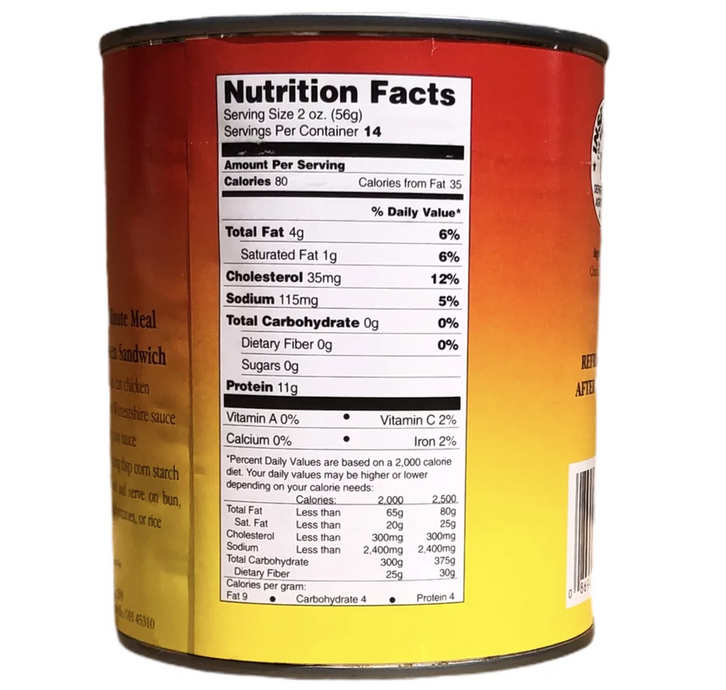 Canned Chicken Chunks 28 oz B513