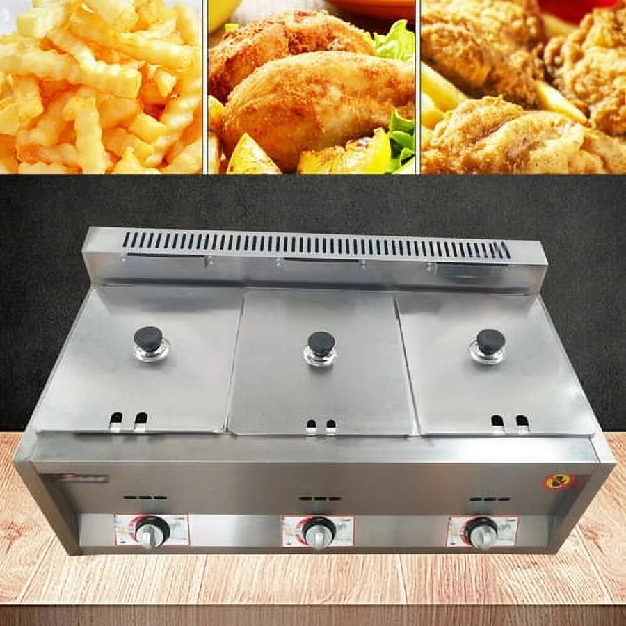 Commercial Propane Deep Fryer Countertop 18L Gas Fryer E863164