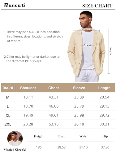 Mens Casual Linen Blazer Suit Jacket Two Button Slim Fit Lightweight Sport Coats Y39614