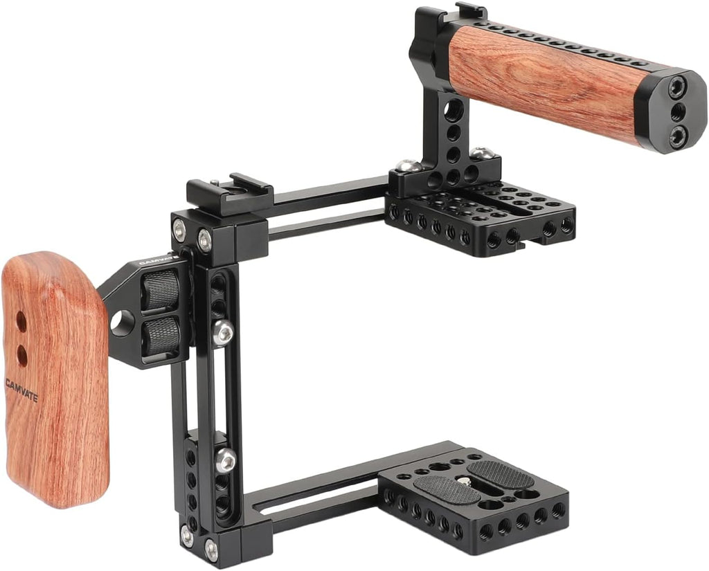 Universal Adjustable Camera Cage with Left Handle Grip T2216
