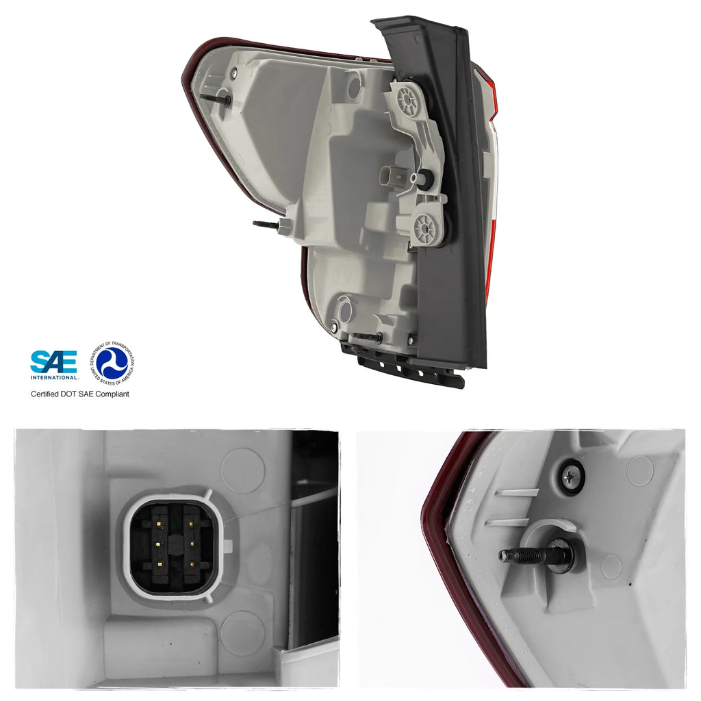 Full LED Chrome Tail Light Pair W317