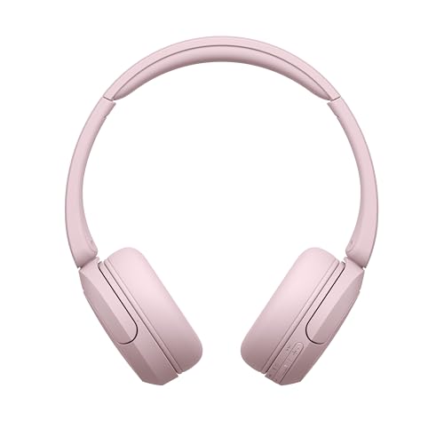 Pink Wireless On-Ear Headphones with Microphone D29449