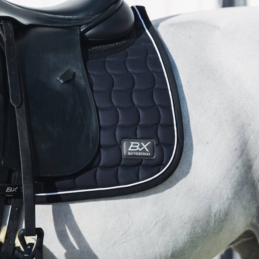 Asphalt Dark Grey Dressage Saddle Pad U374