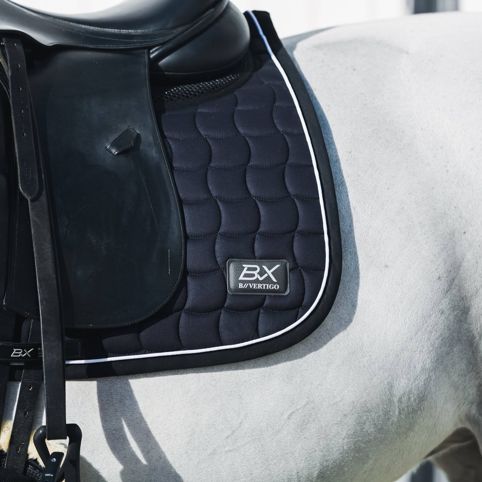 Asphalt Dark Grey Dressage Saddle Pad U374