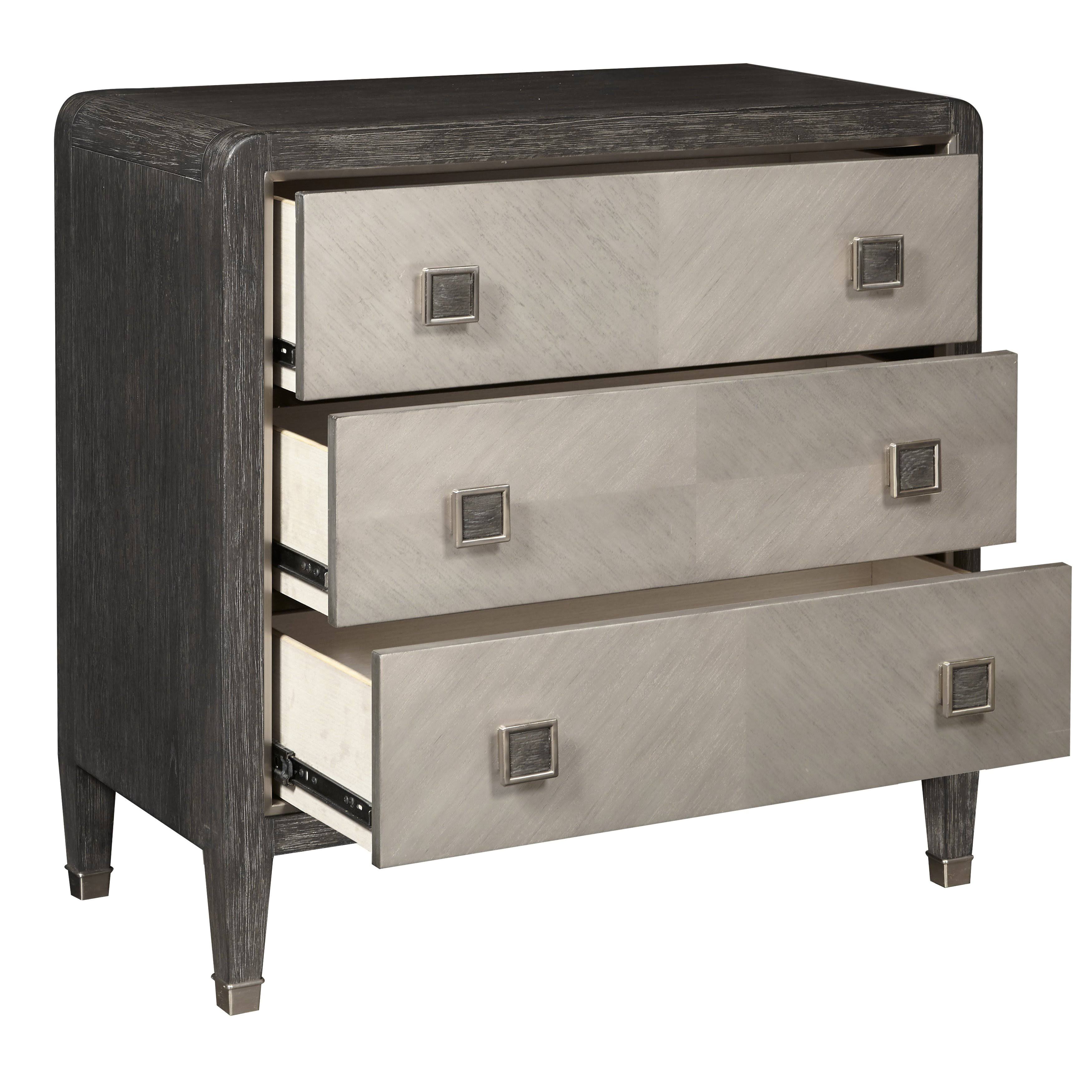 Oak Brown Three Drawer Accent Chest B873707