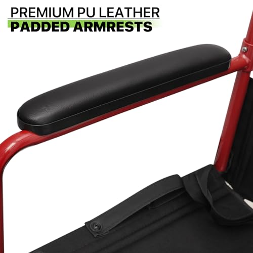 16 inch Wide Seat Foldable Lightweight Wheelchair L824067