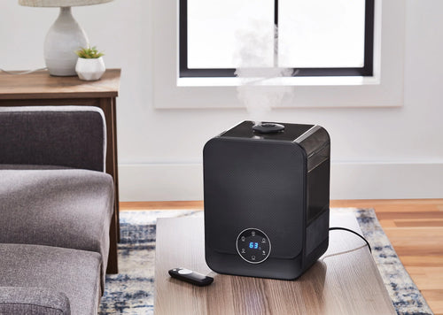 1.6 Gal Ultrasonic Warm/Cool Mist Humidifier, Black L7709