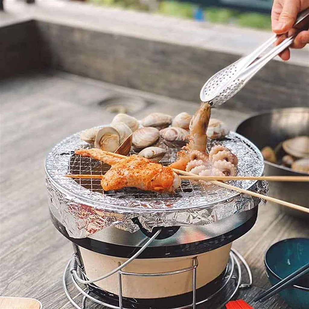 Japanese Ceramic Clay Charcoal BBQ Hibachi Grill C956581