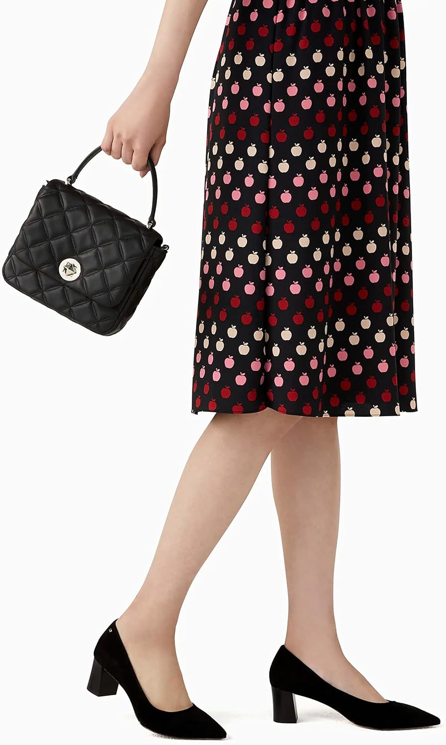 Quilted Leather Square Crossbody (Black) R2395