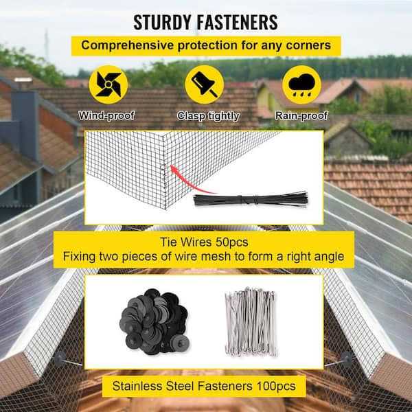 98ft Solar Panel Bird Wire Critter Guard Roll Kit Y74795