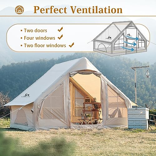 4 Season Waterproof Inflatable Cabin Tent F44518