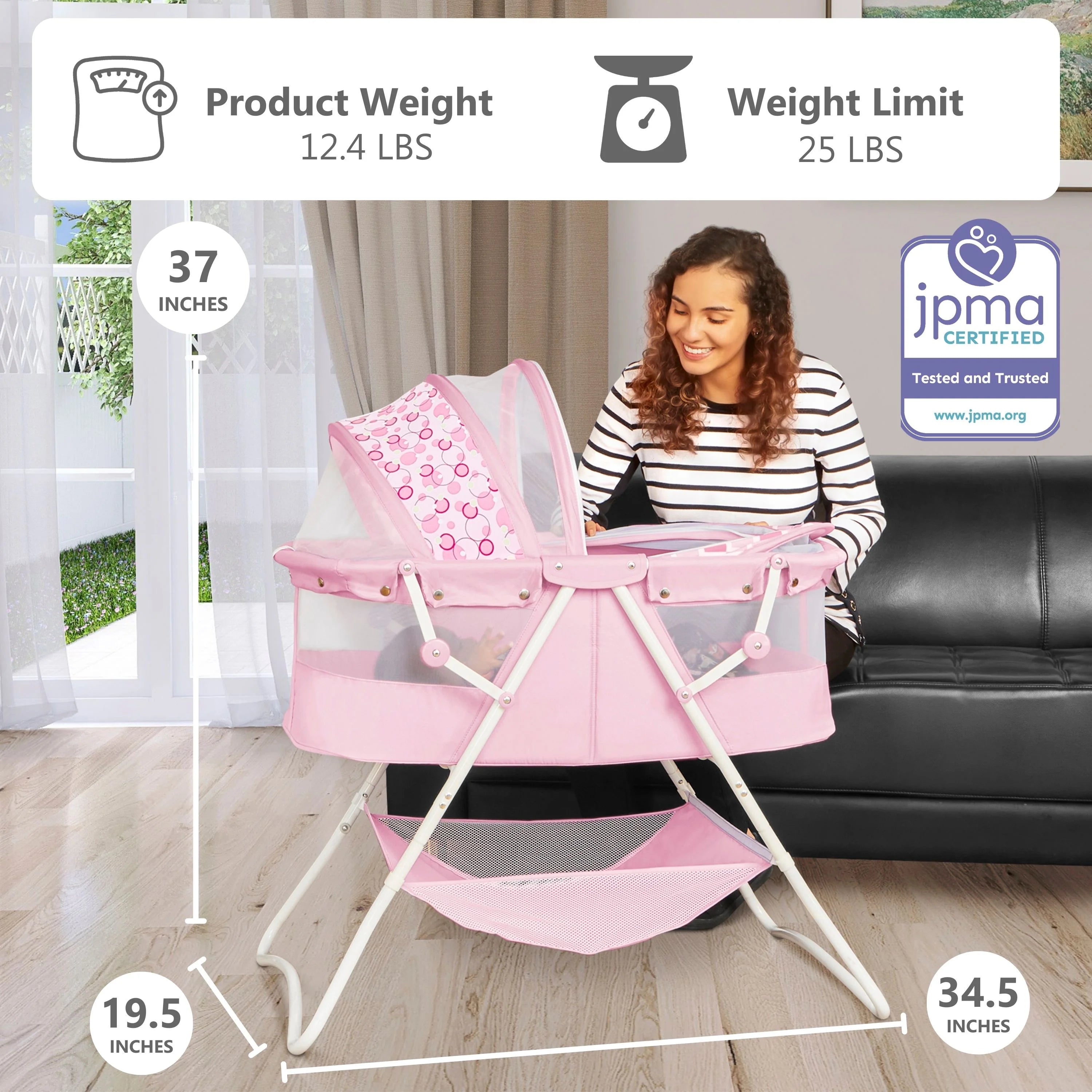 Pink Bassinet K157