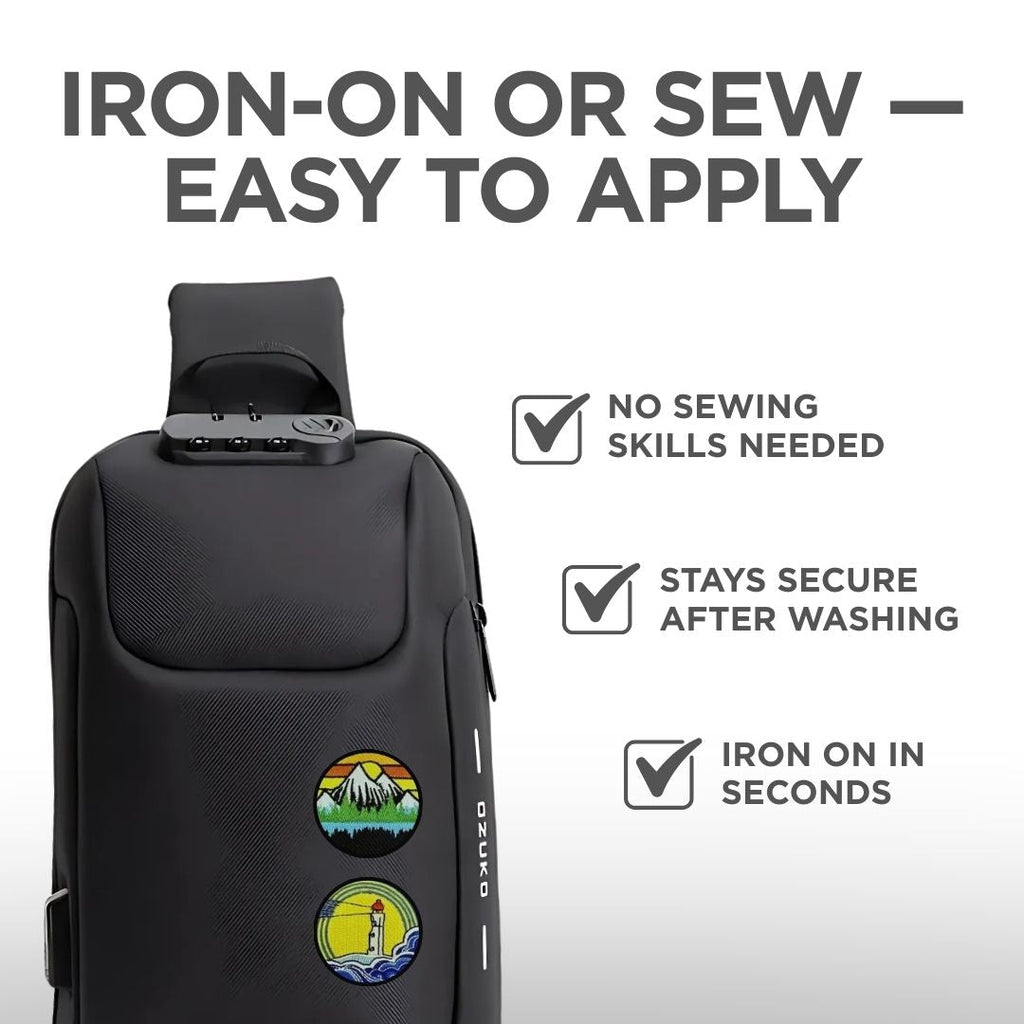 Iron-On Travel Patches – 20 Pc Set