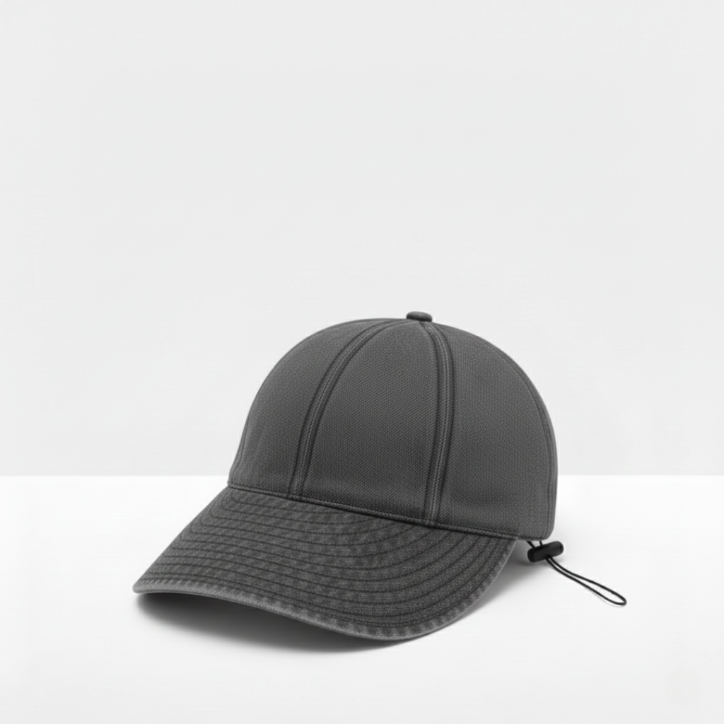 Washed Denim Drawstring Hat